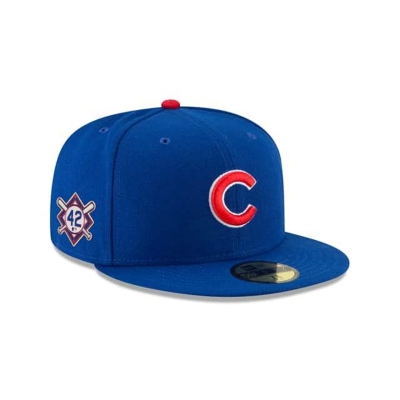 Blue Chicago Cubs Hat - New Era MLB Jackie Robinson Day 59FIFTY Fitted Caps USA2591638